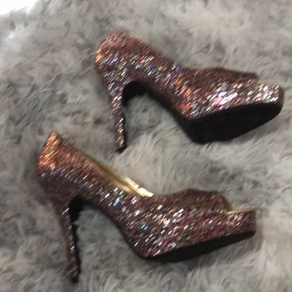 Candie’s multi sparkling high heel shoes 8.5 M - Picture 5 of 13